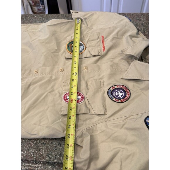 Official Boy Scouts Of America  Mens  Shirt Size Small patches sew to it - Picture 7 of 8